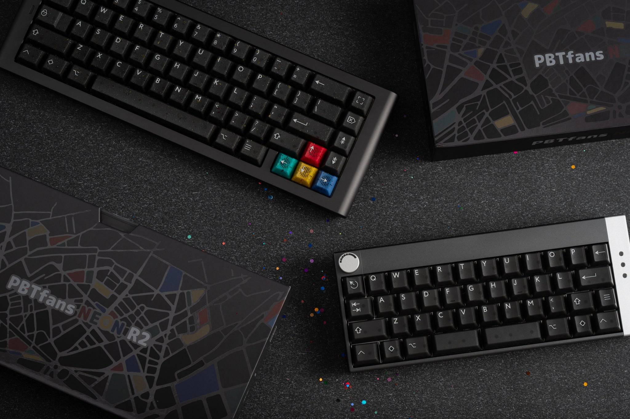 PBTFans Neon R2 Keycap Set