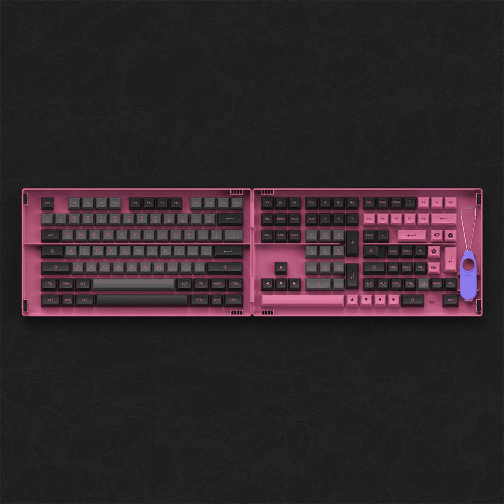 Akko Black &amp; Rose ASA Keycap Set