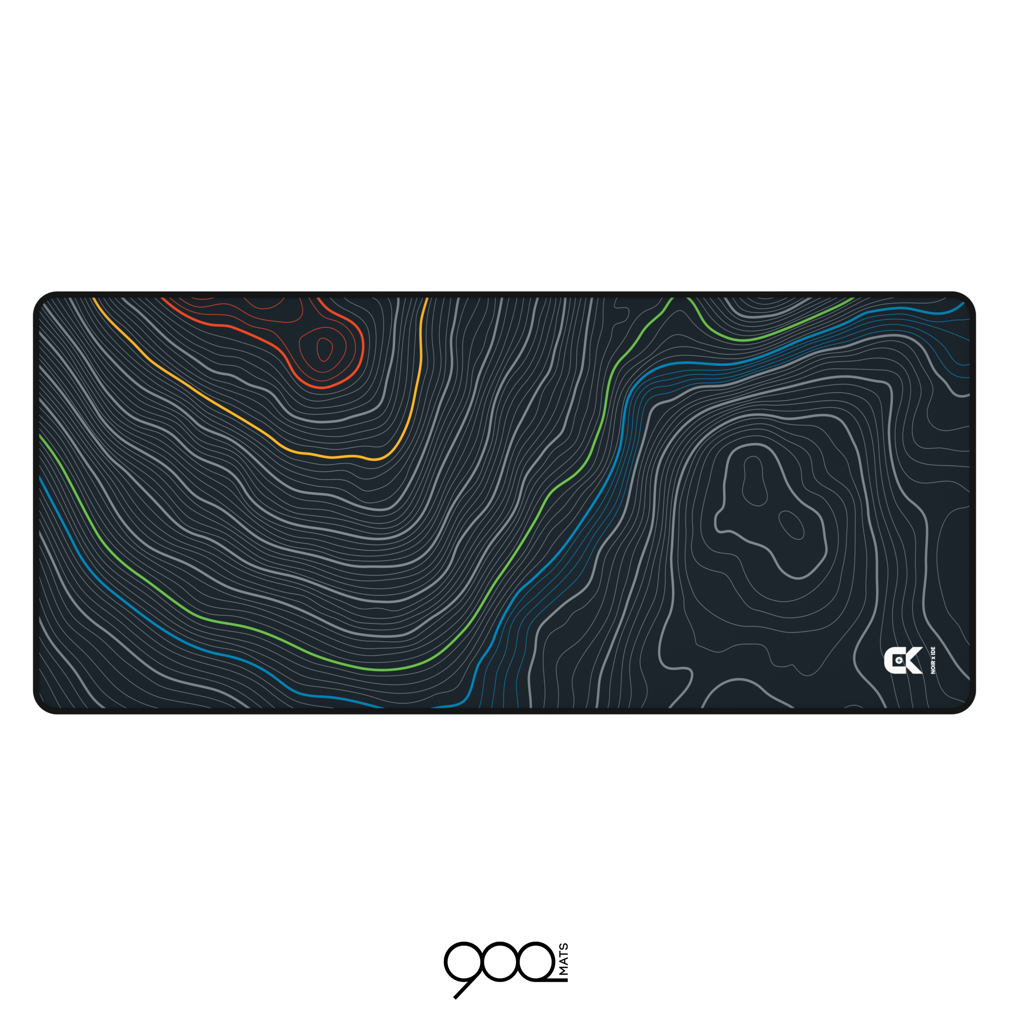 900mats Noir x RGB Waves Deskmat - InputGear DE