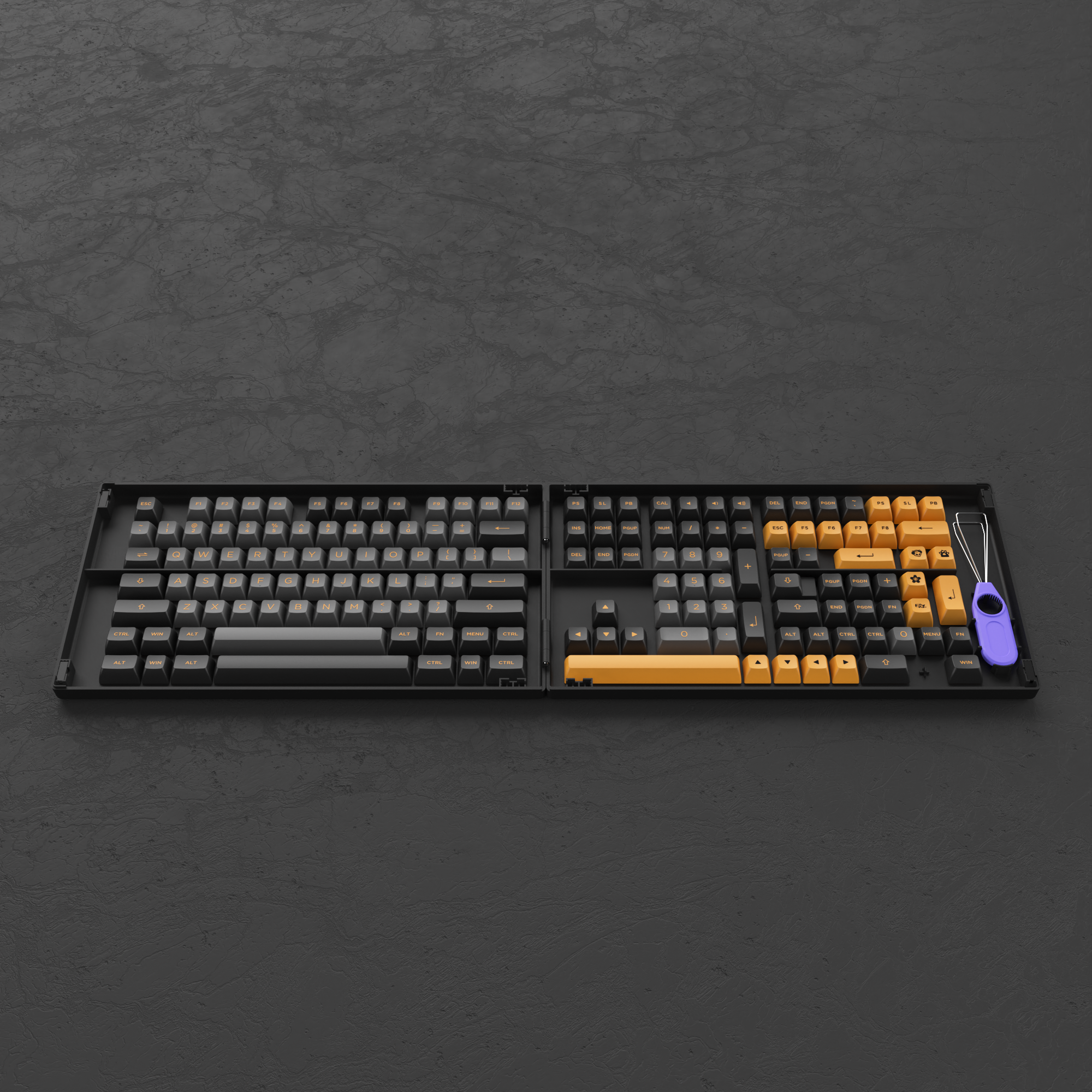 Akko Black &amp; Pink (ANSI) Keycap Set
