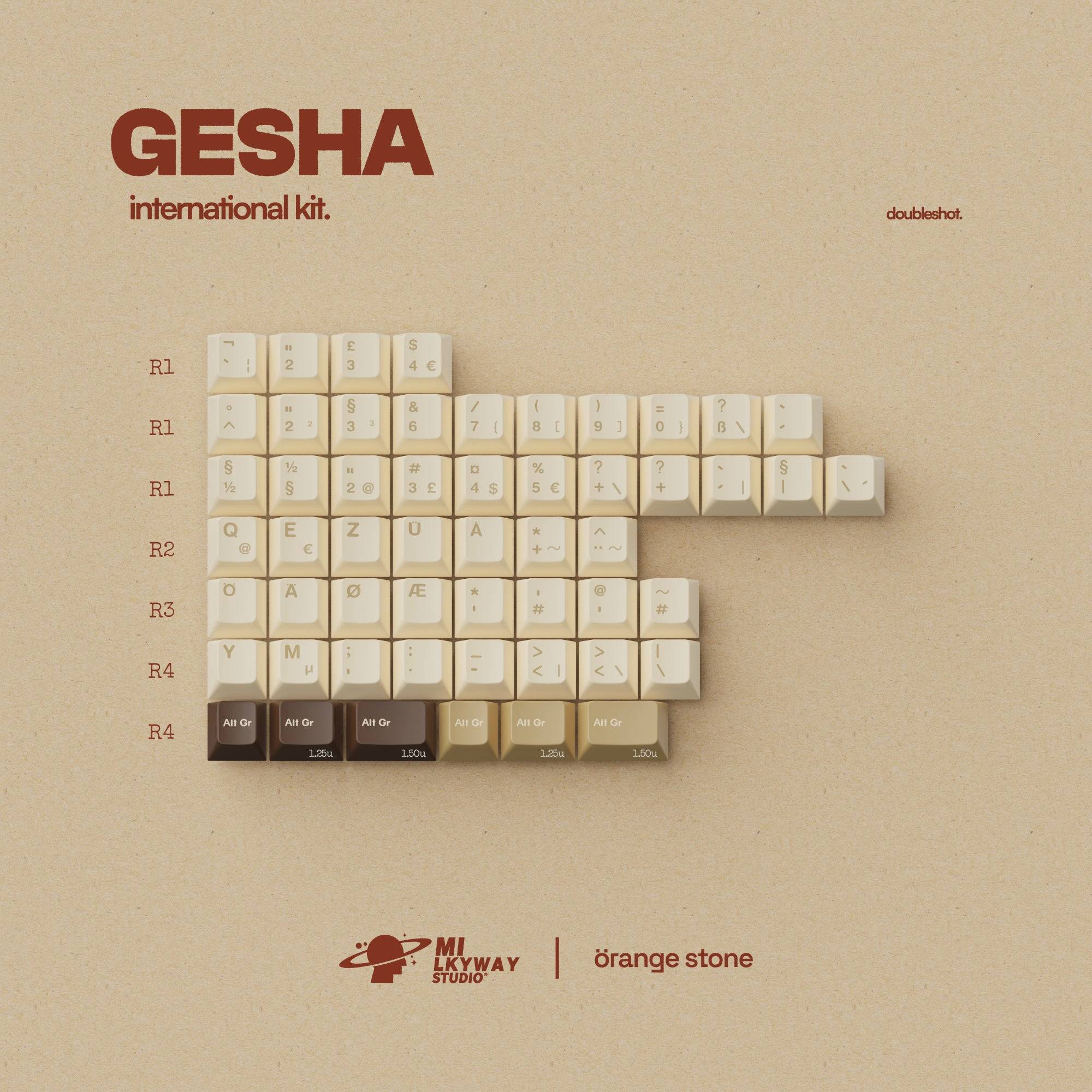 MW Gesha Keycap Set