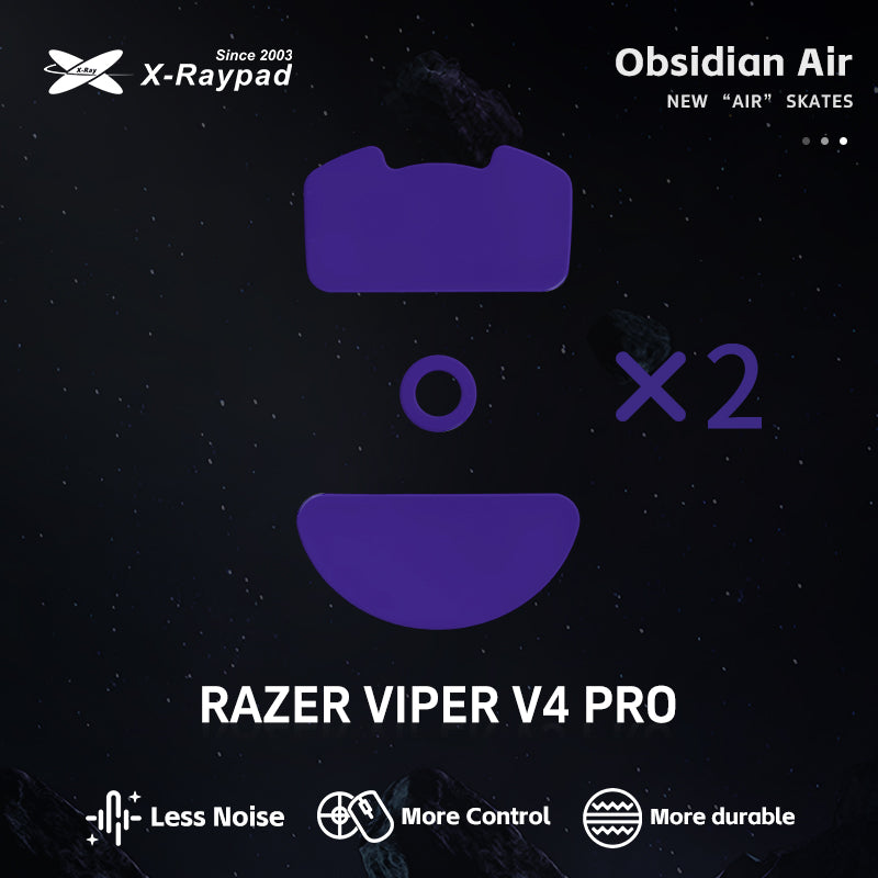 X-Raypad Obsidian Air (VIPER V4 Pro) Mouse Skates