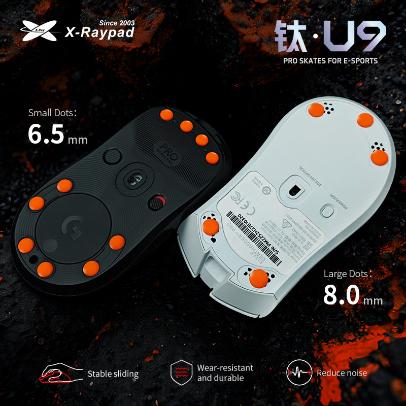 X-Raypad Titanium Air 6.5mm Universal Dot Mouse Skates
