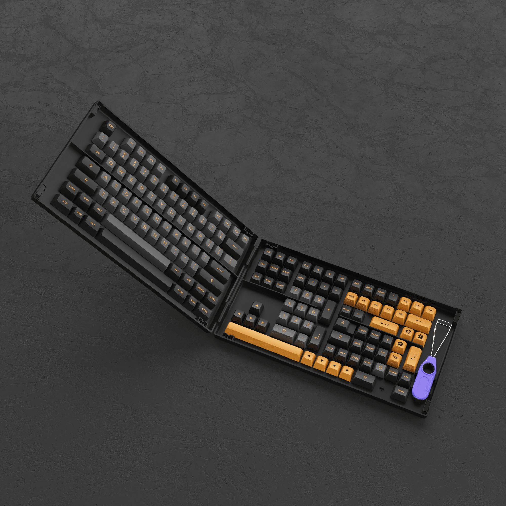 Akko Black & Bronze (ANSI) Keycap Set - InputGear DE