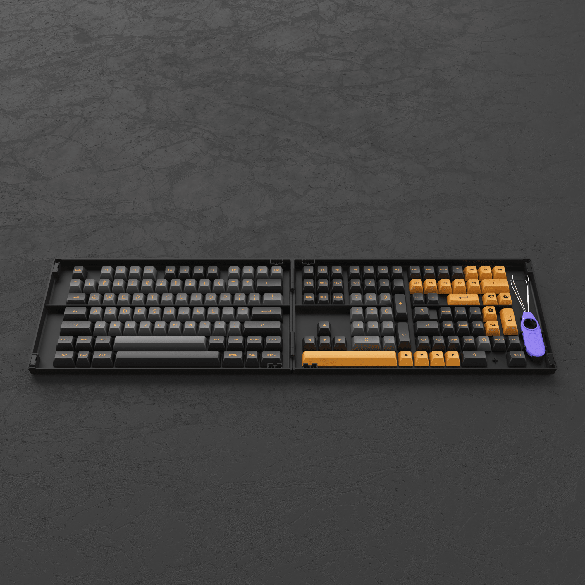 Akko Black & Bronze (ANSI) Keycap Set - InputGear DE