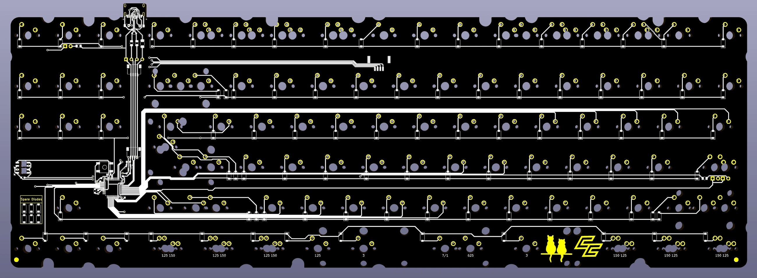 Mohit H87/H88 TKL PCB
