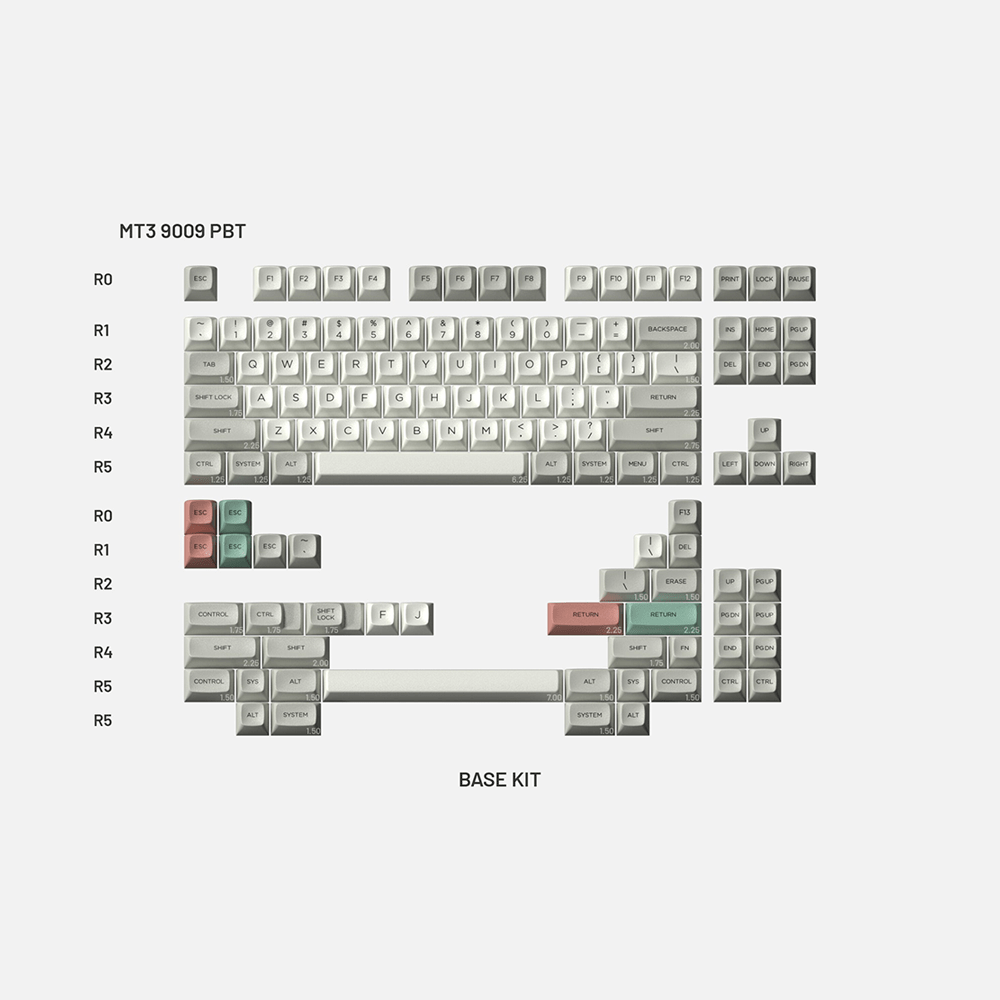 Drop MT3 9009 PBT Keycap Set - InputGear DE