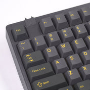 EnjoyPBT ABS Black & Gold (ANSI) Keycap Set - InputGear DE