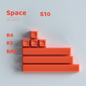MG Salmon (ANSI) Keycap Set - InputGear DE