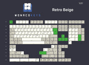 Monacokeys Retro Beige (AZERTY-FR) Keycap Set