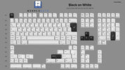 Monacokeys Black on White (AZERTY - FR) Keycap Set - InputGear DE