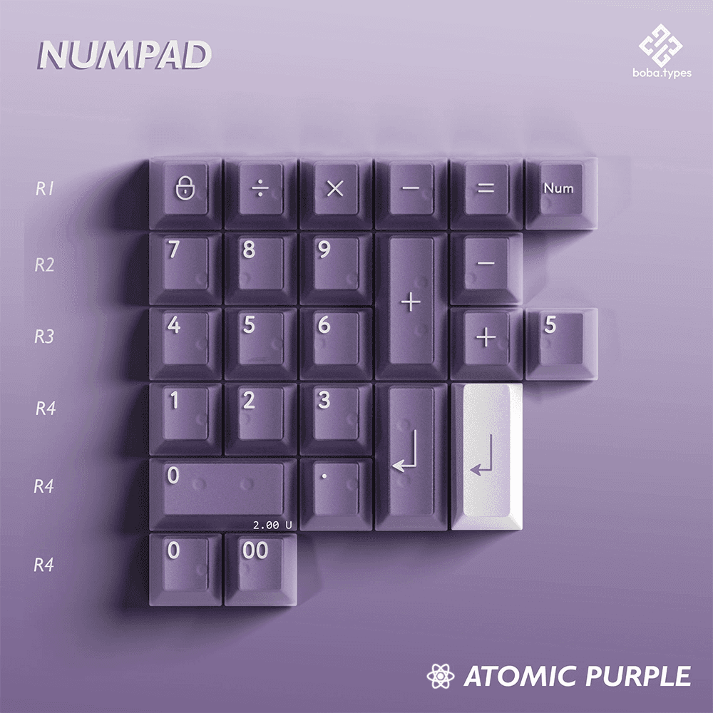 PBTFans Atomic Purple Keycap Set - InputGear DE