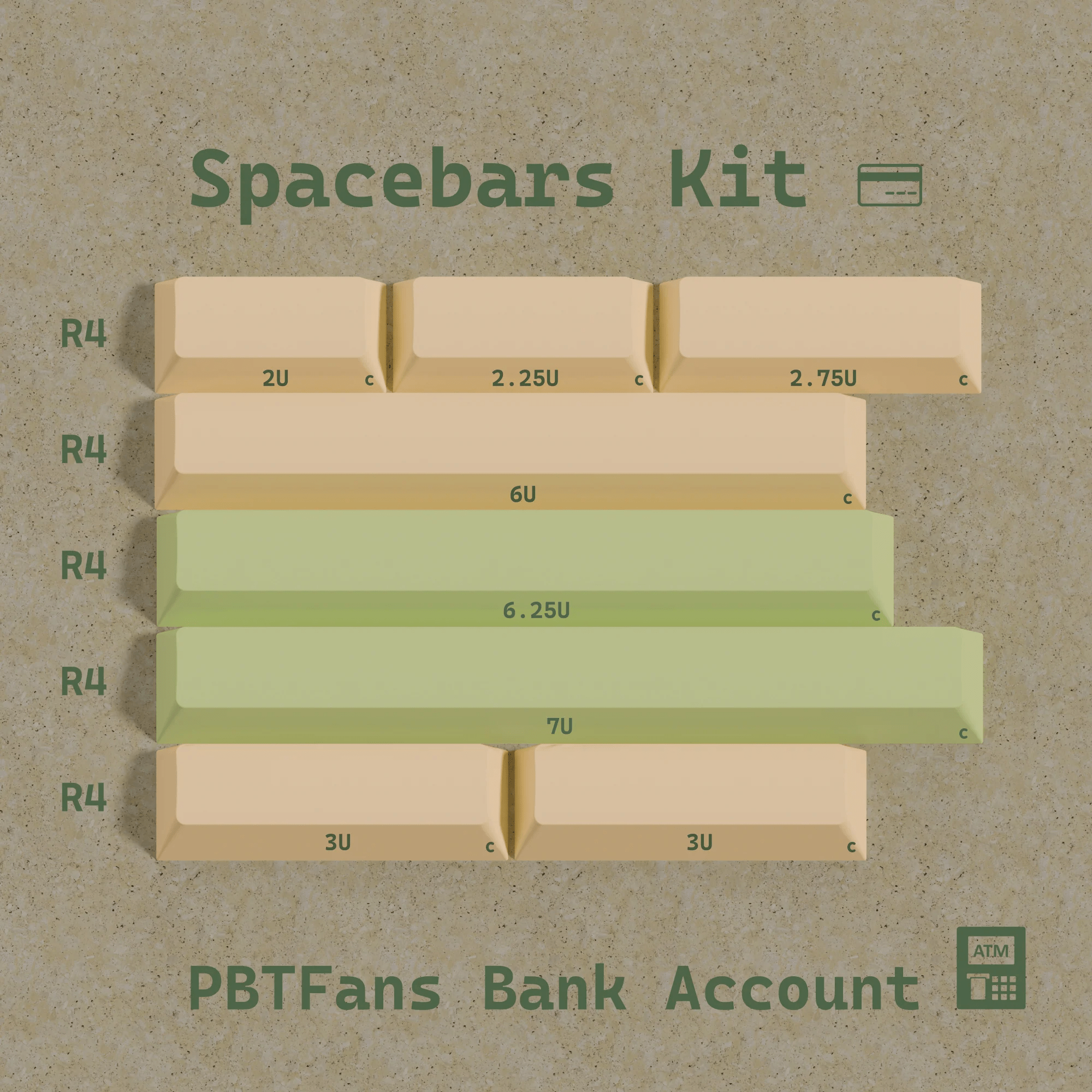 PBTFans Bank Account Keycap Set - InputGear DE