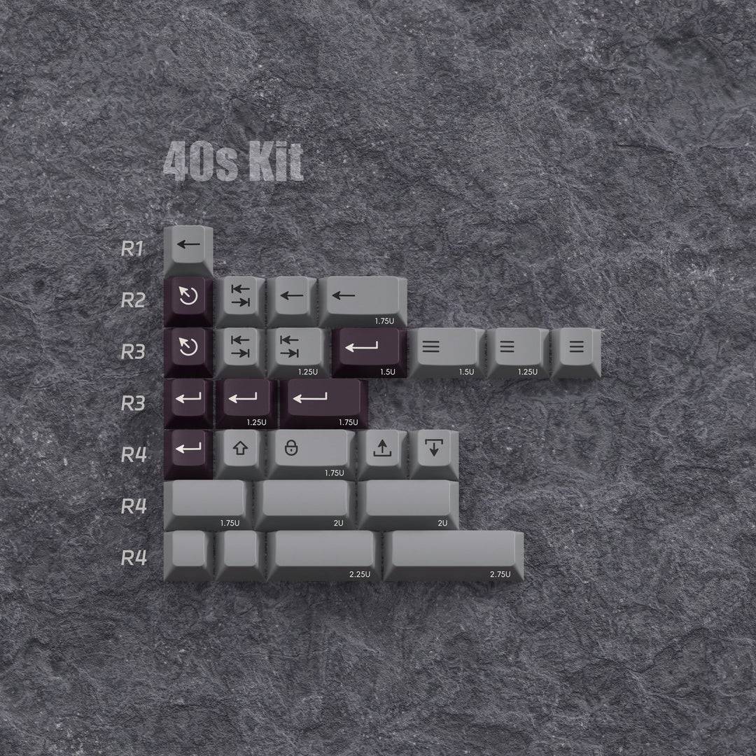 PBTFans Classic Gray Keycap Set - InputGear DE