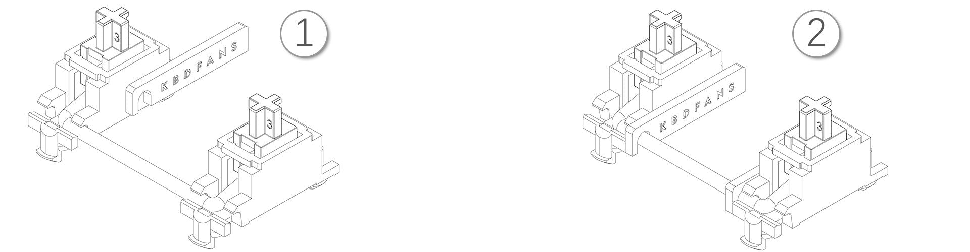PCB Mount Stabilizer Support - InputGear DE