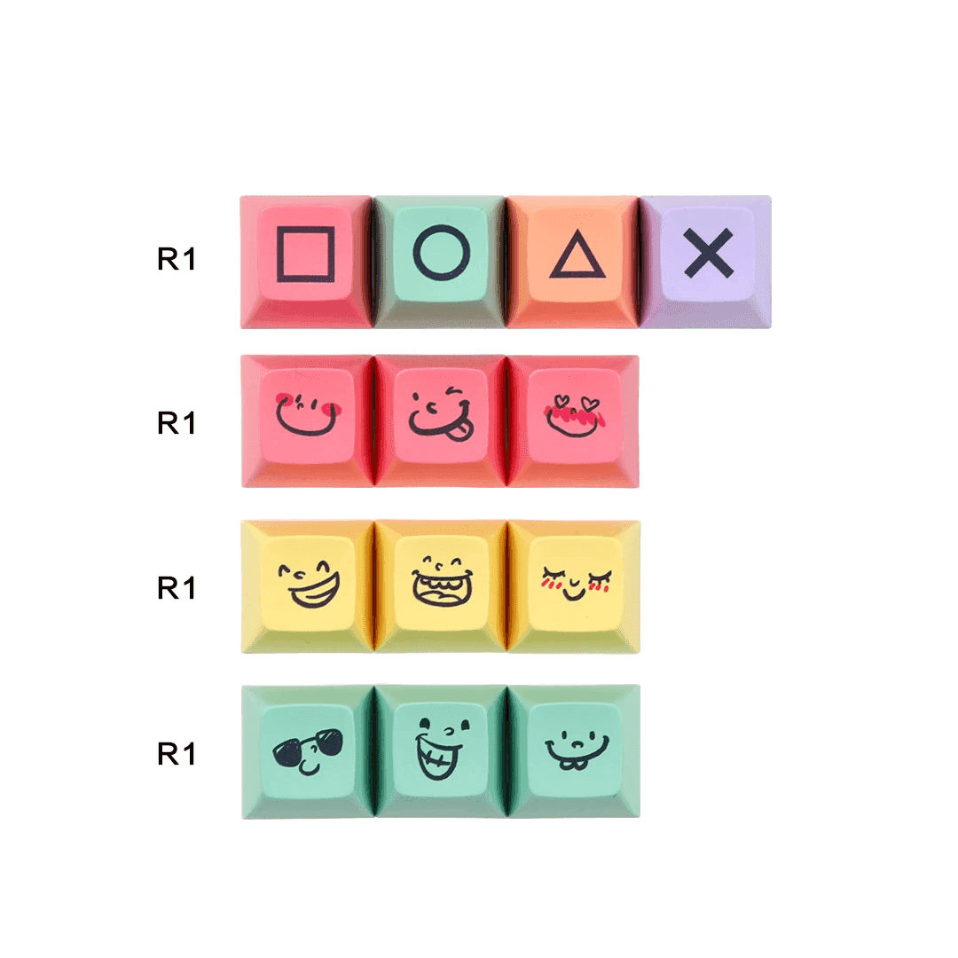 SA PBT Chalk (ANSI) Keycap Set - InputGear DE