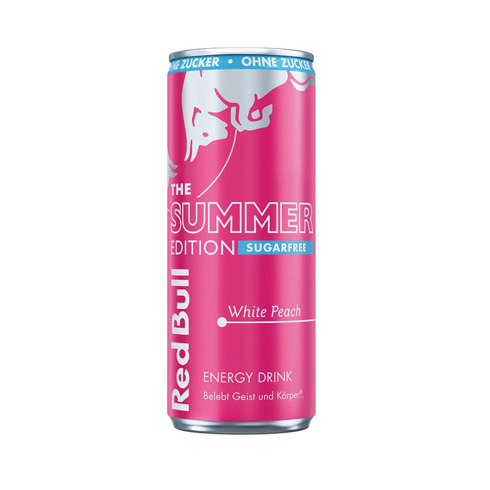 Red Bull White Peach Sugarfree Edition - 250ml can