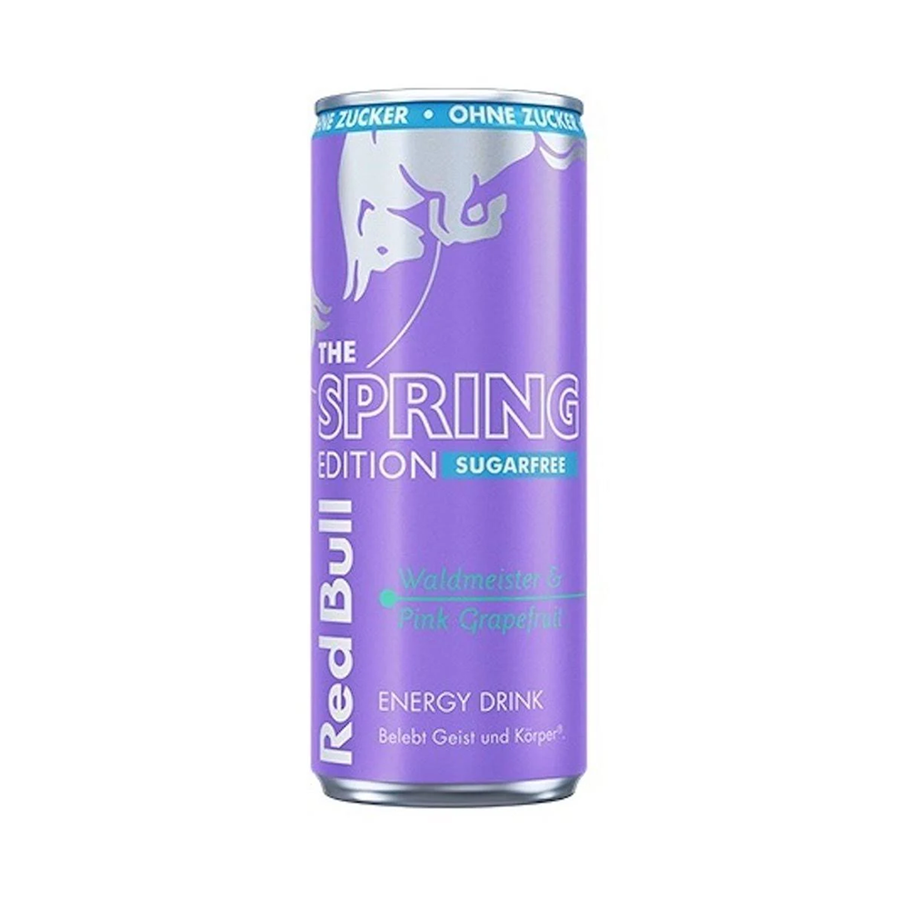 Red Bull Spring Edition Woodruff &amp; Pink Grapefruit Sugarfree - 250ml can