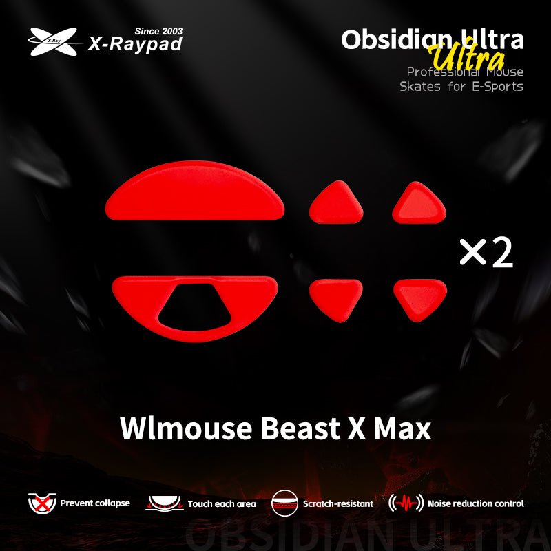 X-Raypad Obsidian Ultra Mouse Skates - InputGear DE